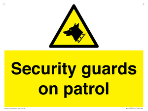 Security guards on patrol